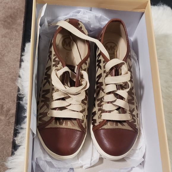 Michael Kors golds Sneakers 6M textile leather - Picture 6 of 8